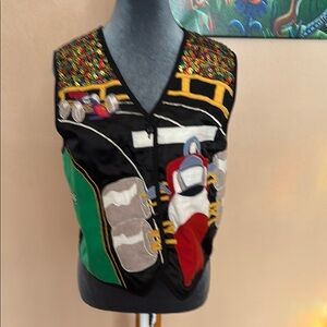 Colorful Embroidered Vest